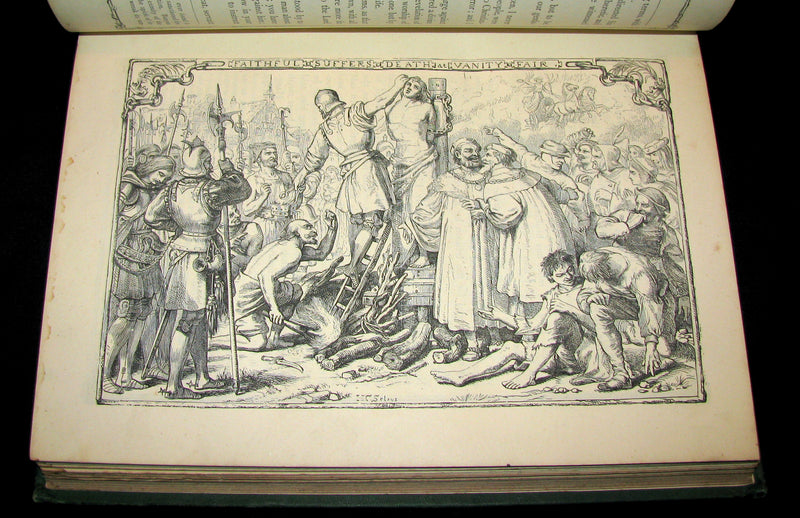 1877 Rare Victorian Book - The Pilgrim's Progress illustrated by Henry Courtney Selous & M. Paolo Priolo.