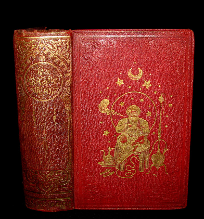 1855 Rare Book - The Arabian Nights Entertainments Illustrated by William Harvey.