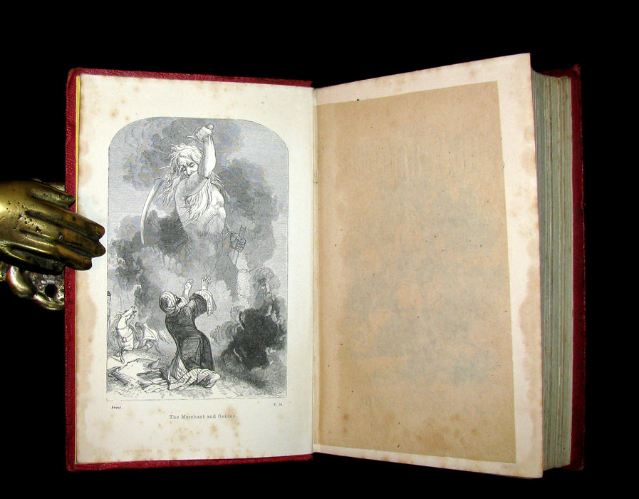 1855 Rare Book - The Arabian Nights Entertainments Illustrated by William Harvey.