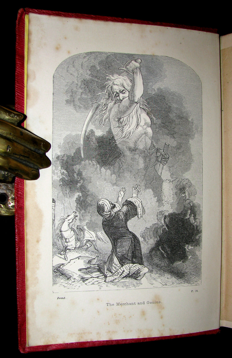1855 Rare Book - The Arabian Nights Entertainments Illustrated by William Harvey.
