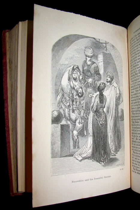 1855 Rare Book - The Arabian Nights Entertainments Illustrated by William Harvey.