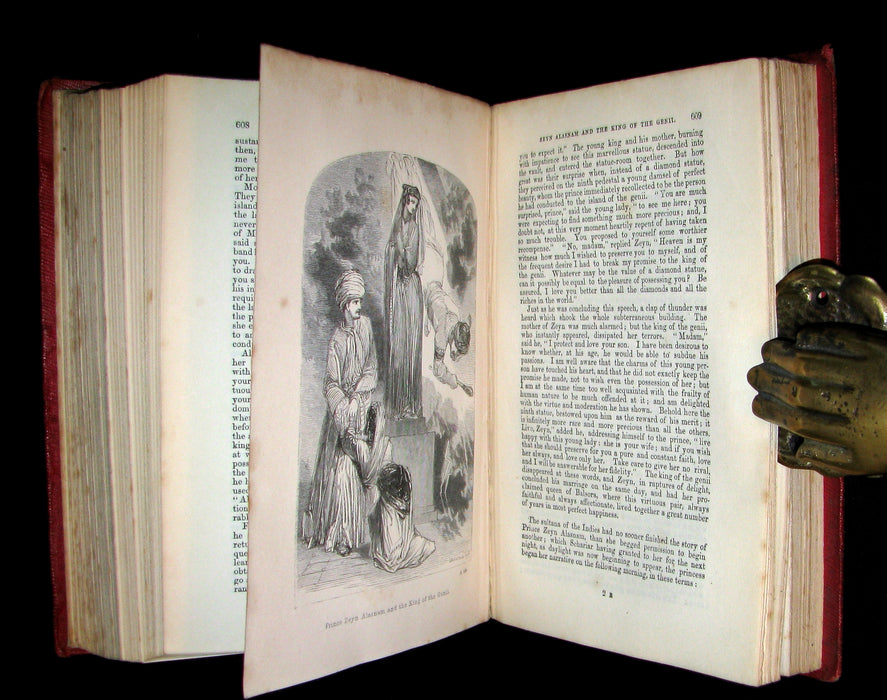 1855 Rare Book - The Arabian Nights Entertainments Illustrated by William Harvey.