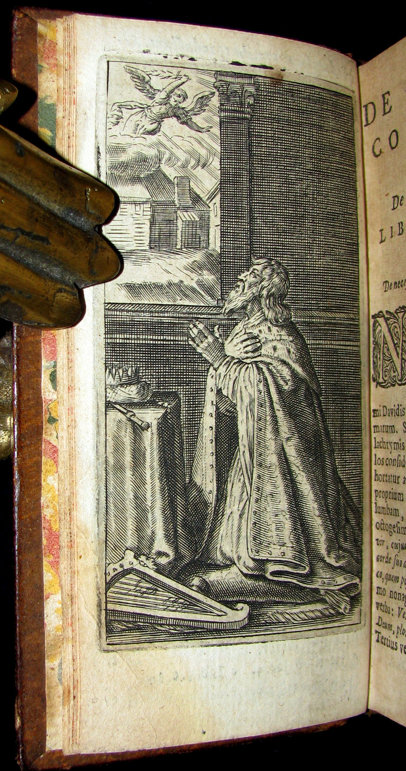 1662 Rare Latin Book - Saint Robert Bellarmine - The Moaning of the Dove or the Good of Tears.
