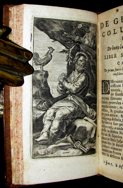 1662 Rare Latin Book - Saint Robert Bellarmine - The Moaning of the Dove or the Good of Tears.