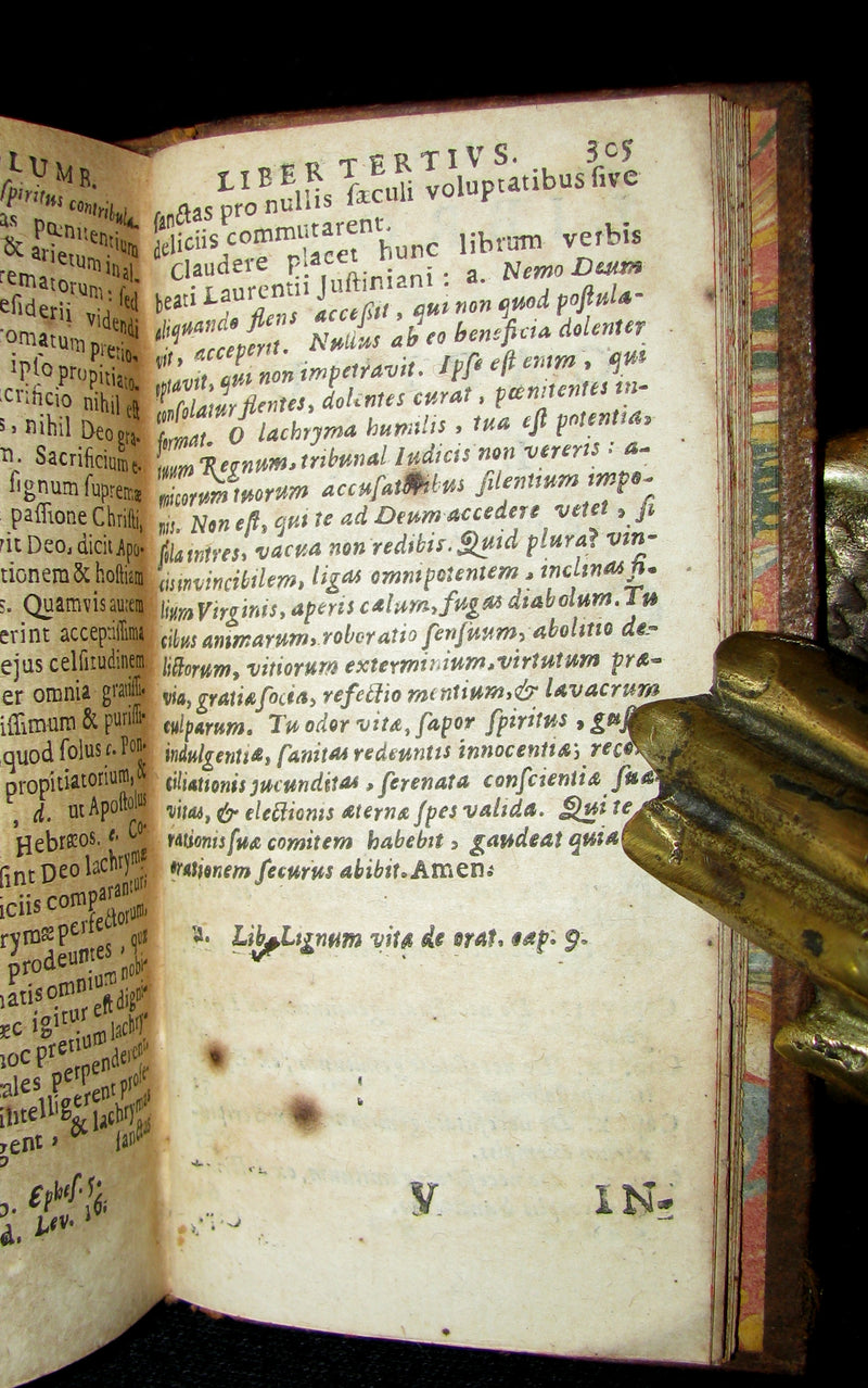 1662 Rare Latin Book - Saint Robert Bellarmine - The Moaning of the Dove or the Good of Tears.