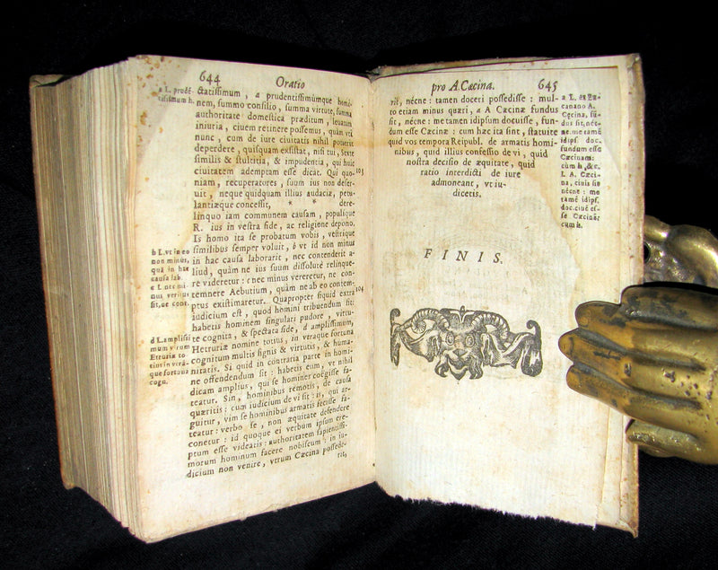 1622 Scarce Latin vellum Book - ORATIONS of Cicero - Pro Quinctio, In Verrem, Pro Roscio Amerino.