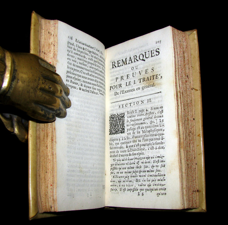 1689 Scarce French vellum Book - Reflections on Religious Disputes by Paul Pellisson.