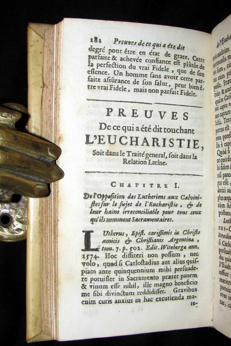 1689 Scarce French vellum Book - Reflections on Religious Disputes by Paul Pellisson.