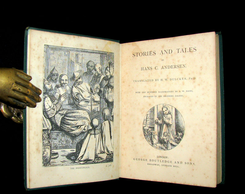 1867 Rare Book - Hans Christian Andersen - FAIRY TALES and Stories illustrated.