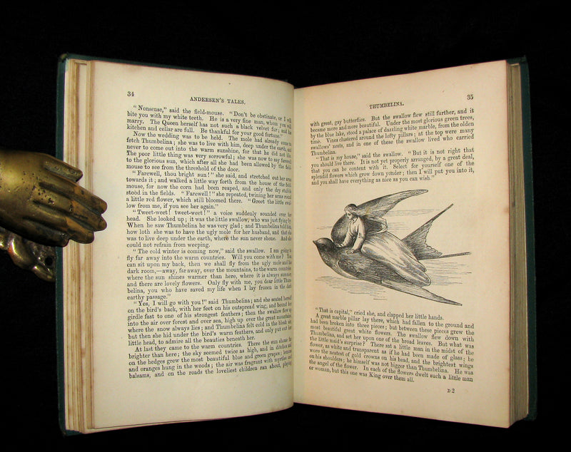 1867 Rare Book - Hans Christian Andersen - FAIRY TALES and Stories illustrated.