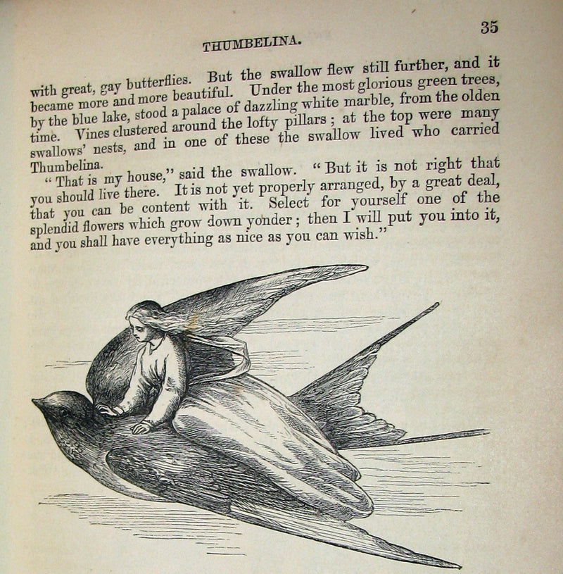 1867 Rare Book - Hans Christian Andersen - FAIRY TALES and Stories illustrated.