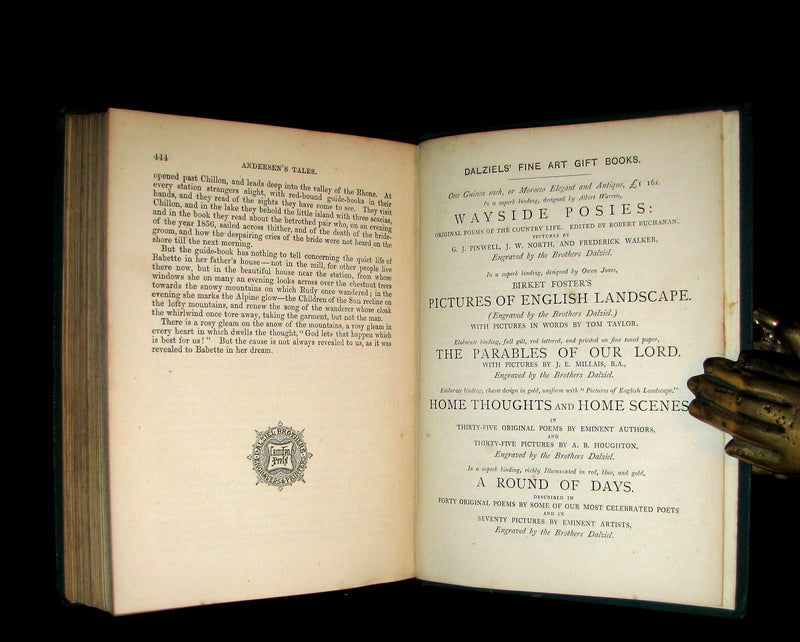 1867 Rare Book - Hans Christian Andersen - FAIRY TALES and Stories illustrated.