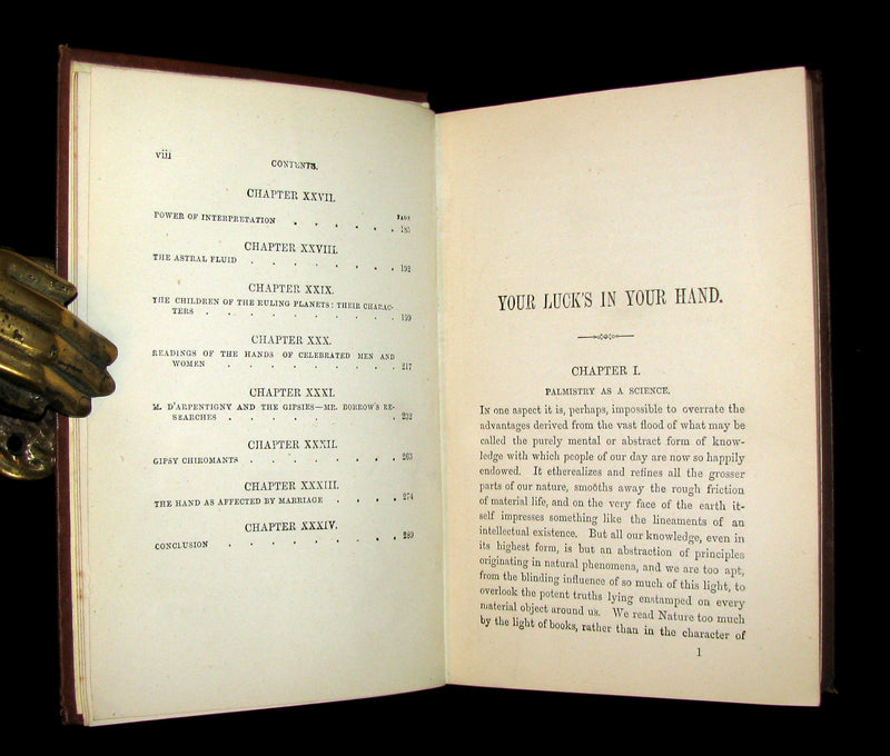 1890 Scarce Book - Your Luck's in your Hand, PALMISTRY with some account of the Gipsies
