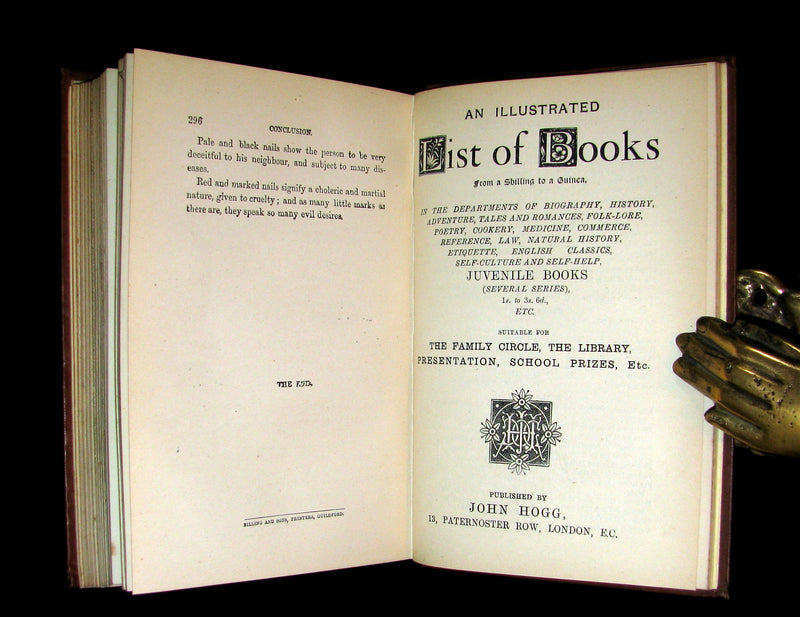 1890 Scarce Book - Your Luck's in your Hand, PALMISTRY with some account of the Gipsies