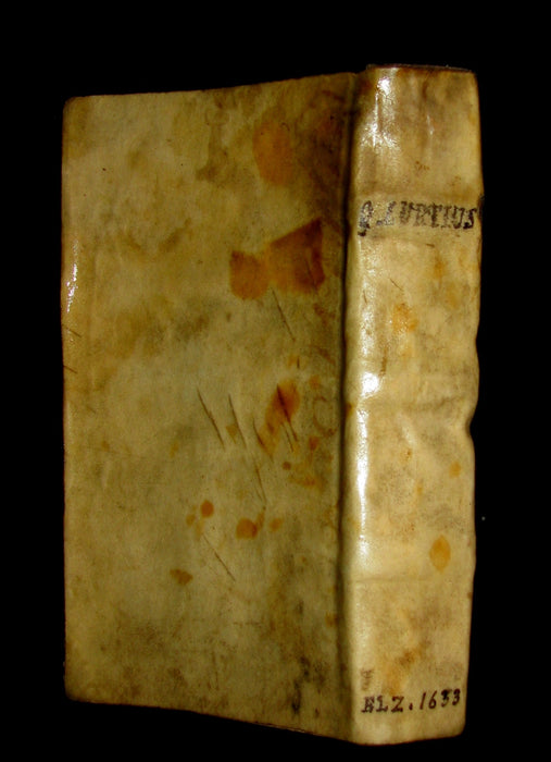 1653 Rare Latin Vellum Book - Histories of ALEXANDER the GREAT by Quintus Curtius Rufus.