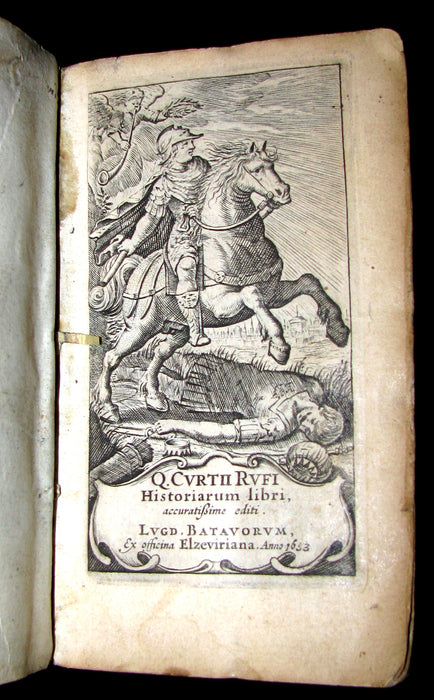 1653 Rare Latin Vellum Book - Histories of ALEXANDER the GREAT by Quintus Curtius Rufus.