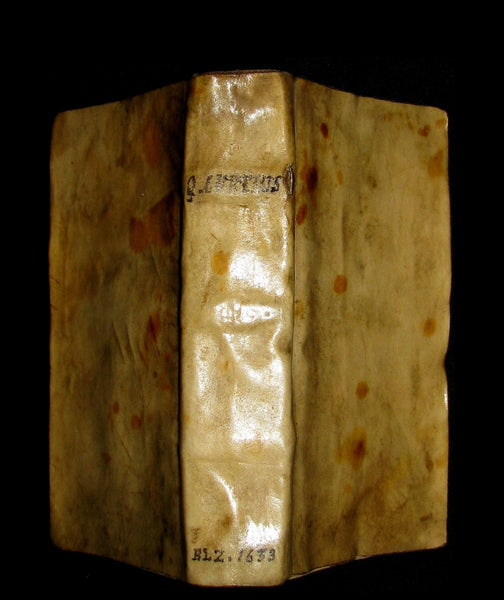 1653 Rare Latin Vellum Book - Histories of ALEXANDER the GREAT by Quintus Curtius Rufus.
