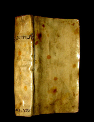 1653 Rare Latin Vellum Book - Histories of ALEXANDER the GREAT by Quintus Curtius Rufus.
