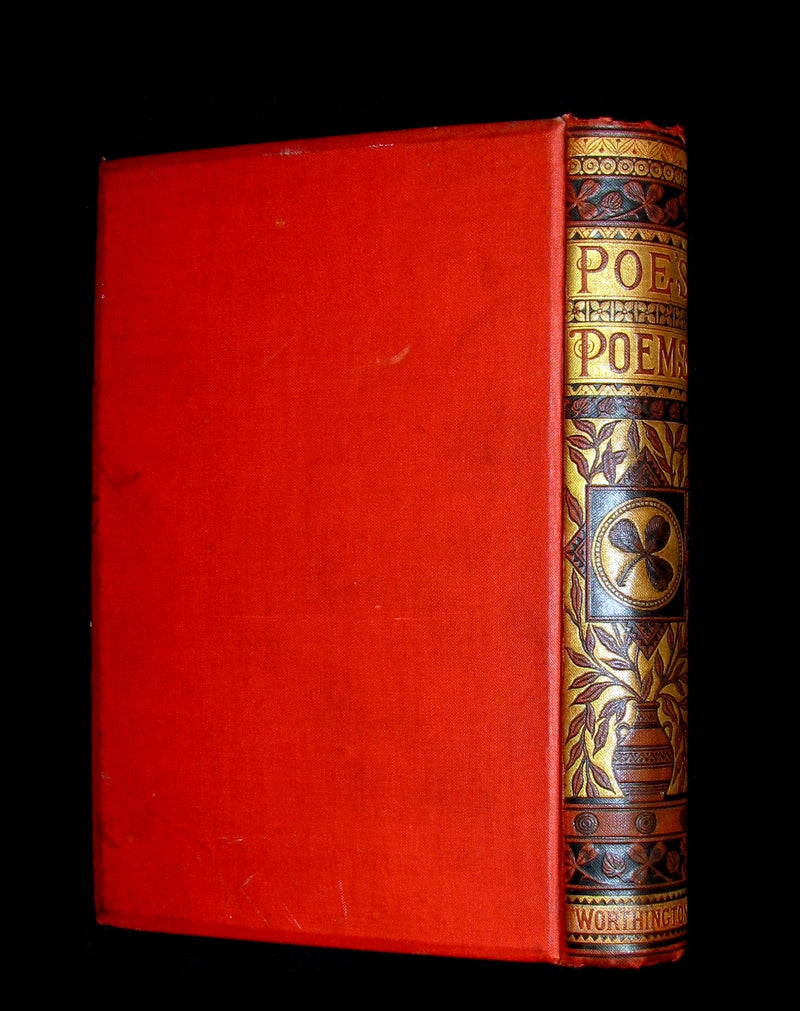 1885 Rare and beautiful Victorian Book - The Poetical Works of EDGAR ALLAN POE.