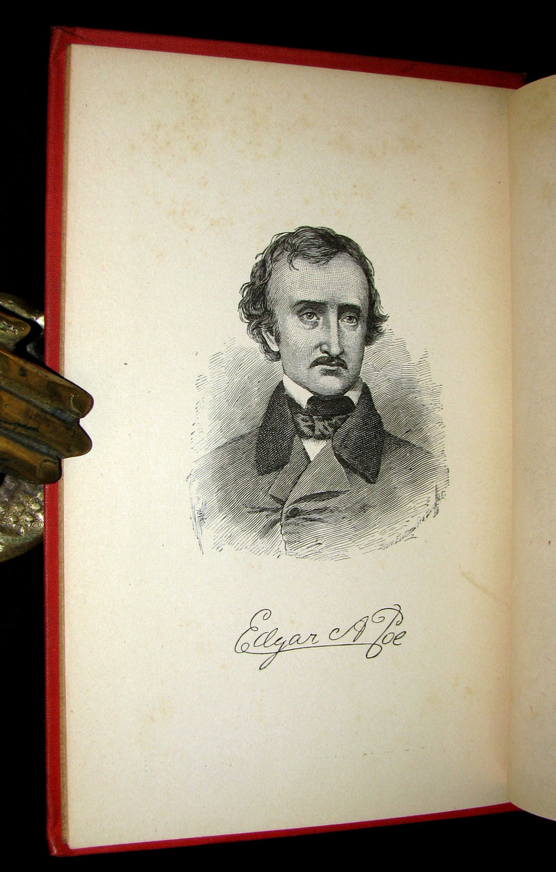 1885 Rare and beautiful Victorian Book - The Poetical Works of EDGAR ALLAN POE.