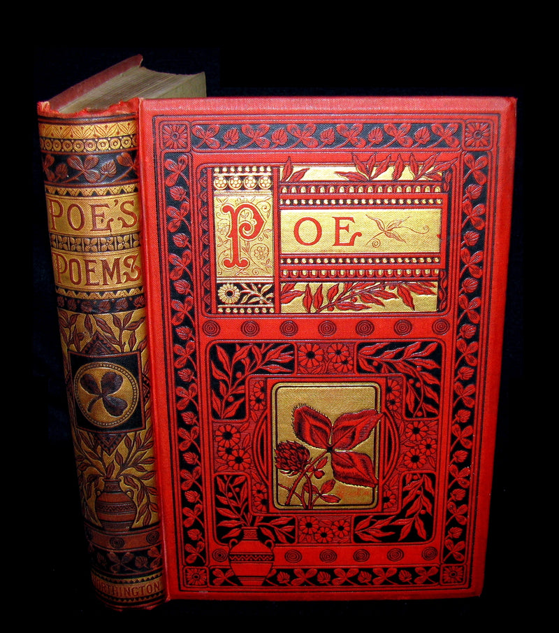 1885 Rare and beautiful Victorian Book - The Poetical Works of EDGAR ALLAN POE.