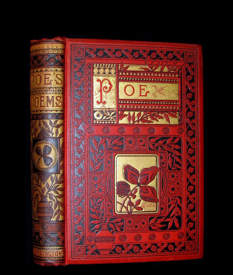 1885 Rare and beautiful Victorian Book - The Poetical Works of EDGAR ALLAN POE.