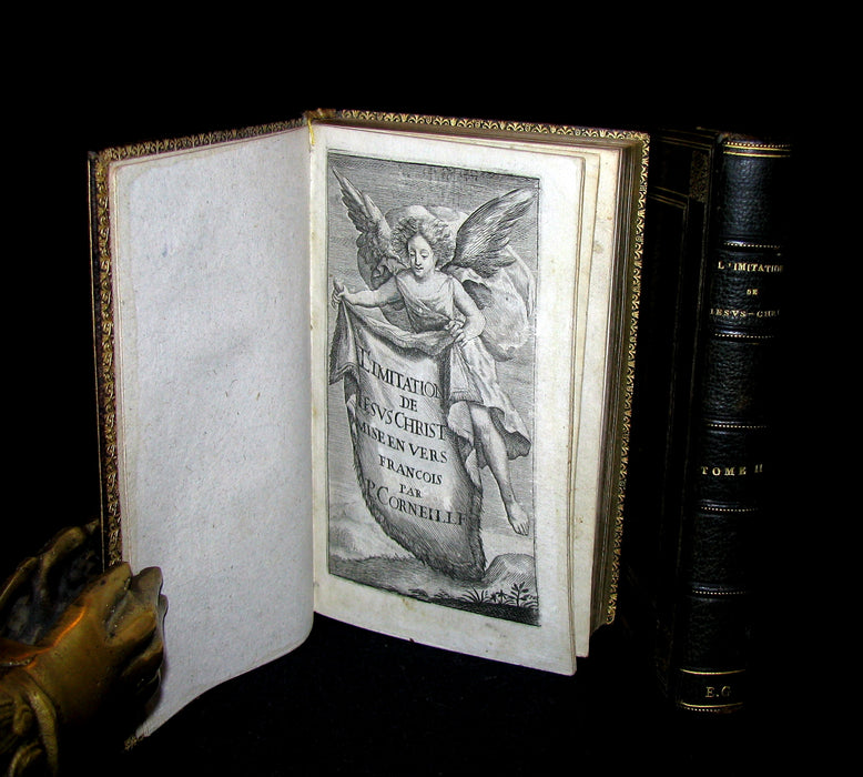 1659 Scarce French Book set - The Imitation of Christ - 117 illustrations.