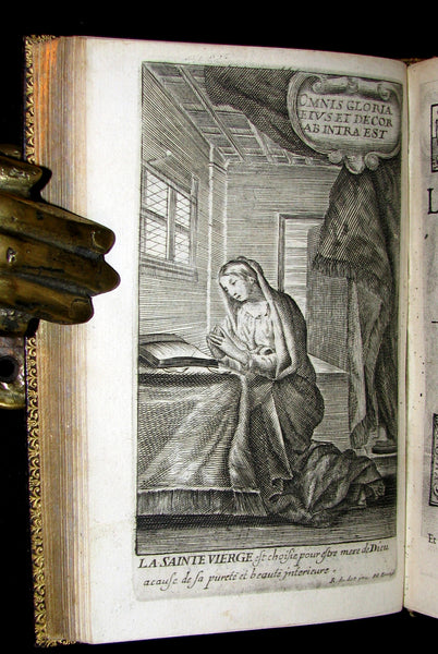 1659 Scarce French Book set - The Imitation of Christ - 117 illustrations.