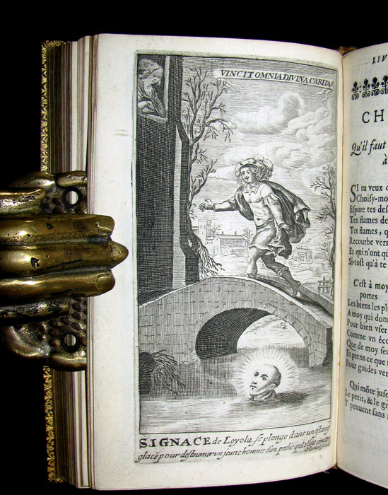 1659 Scarce French Book set - The Imitation of Christ - 117 illustrations.