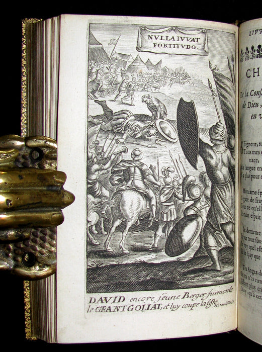 1659 Scarce French Book set - The Imitation of Christ - 117 illustrations.