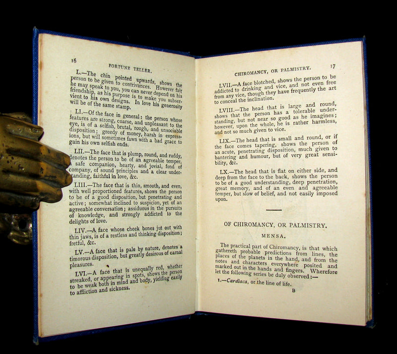 1890 Scarce Book - The Popular Fortune Teller, Interpretation of Dreams, The Art of Divination, The Silent Language.