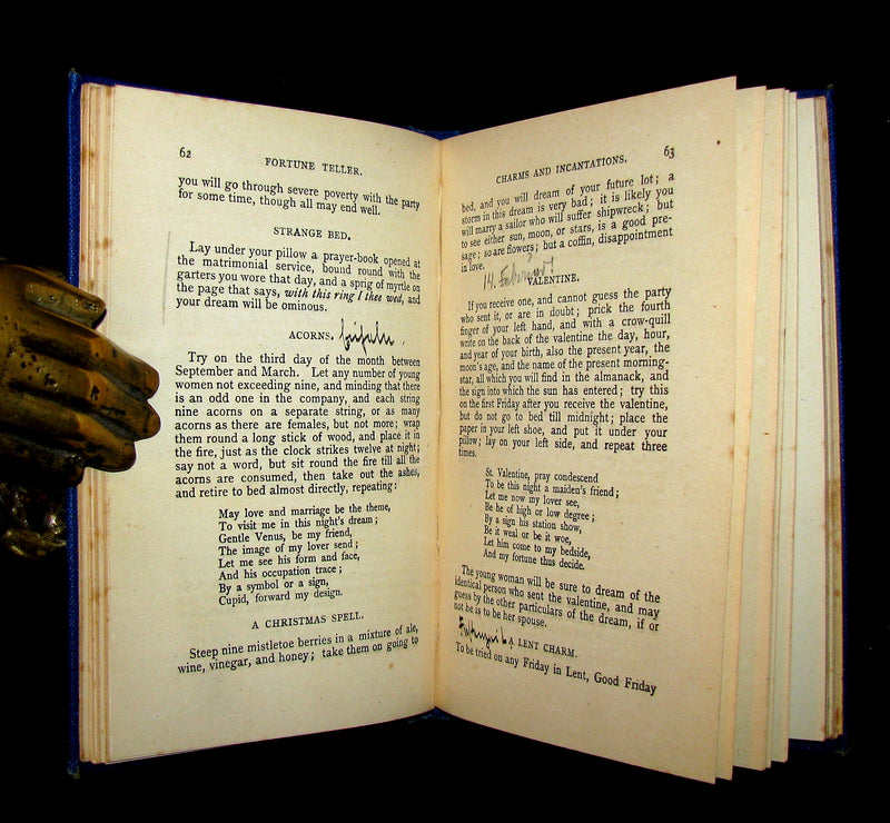 1890 Scarce Book - The Popular Fortune Teller, Interpretation of Dreams, The Art of Divination, The Silent Language.