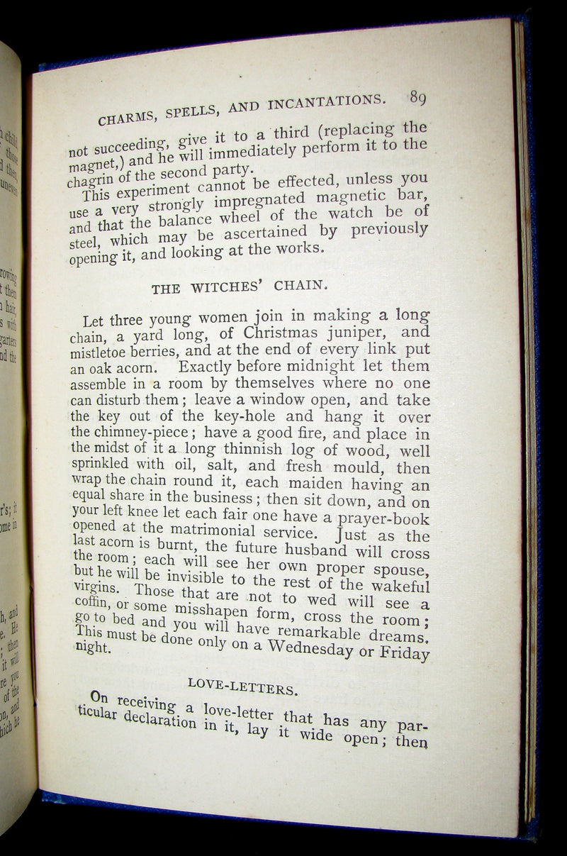 1890 Scarce Book - The Popular Fortune Teller, Interpretation of Dreams, The Art of Divination, The Silent Language.
