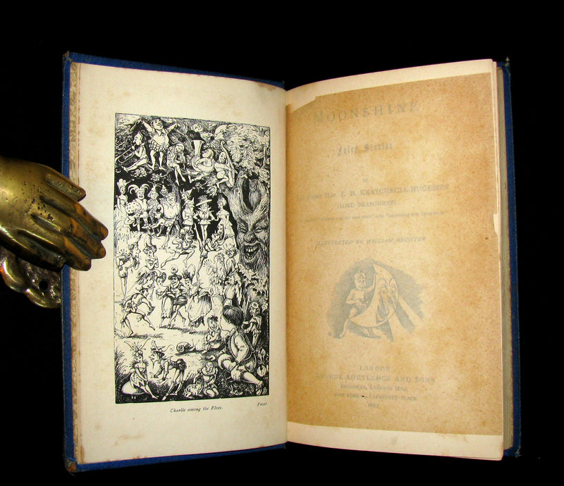 1882 Scare Book - Moonshine Fairy Stories Illustrated by William Brunton. 1st Edition.