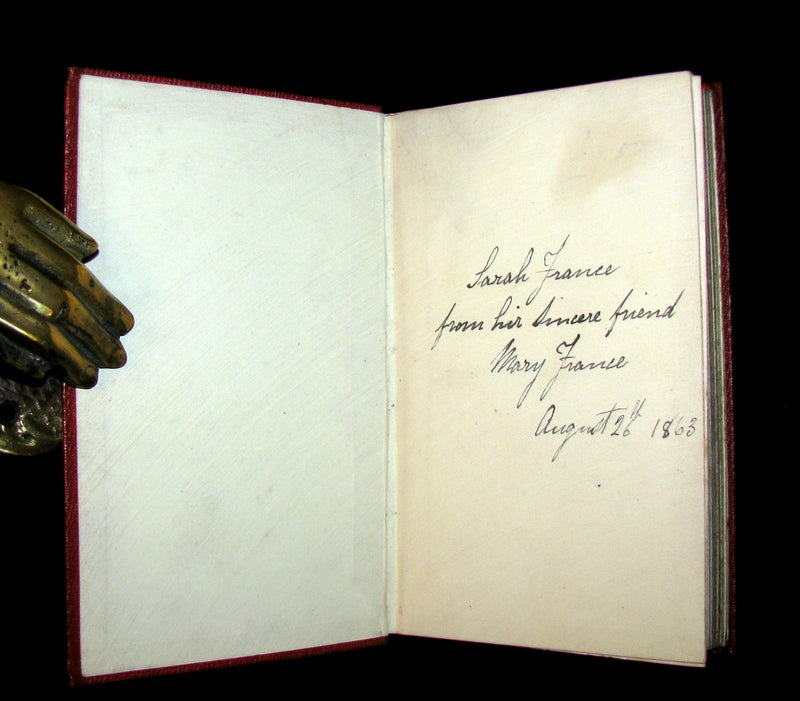 1855 Scarce Floriography Book ~ The Language and Poetry of the Pilgrimage of Love by T. Miller.