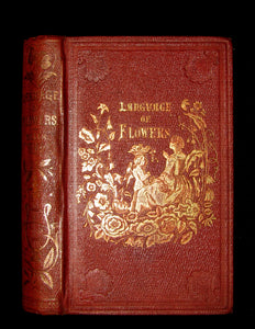 1855 Scarce Floriography Book ~ The Language and Poetry of the Pilgrimage of Love by T. Miller.