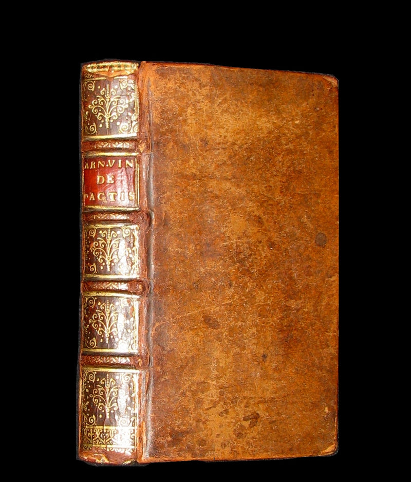 1646 Rare Law Book - De Pactis Tractatus by Arnold Vinnius,  leading jurists of the 17th century.