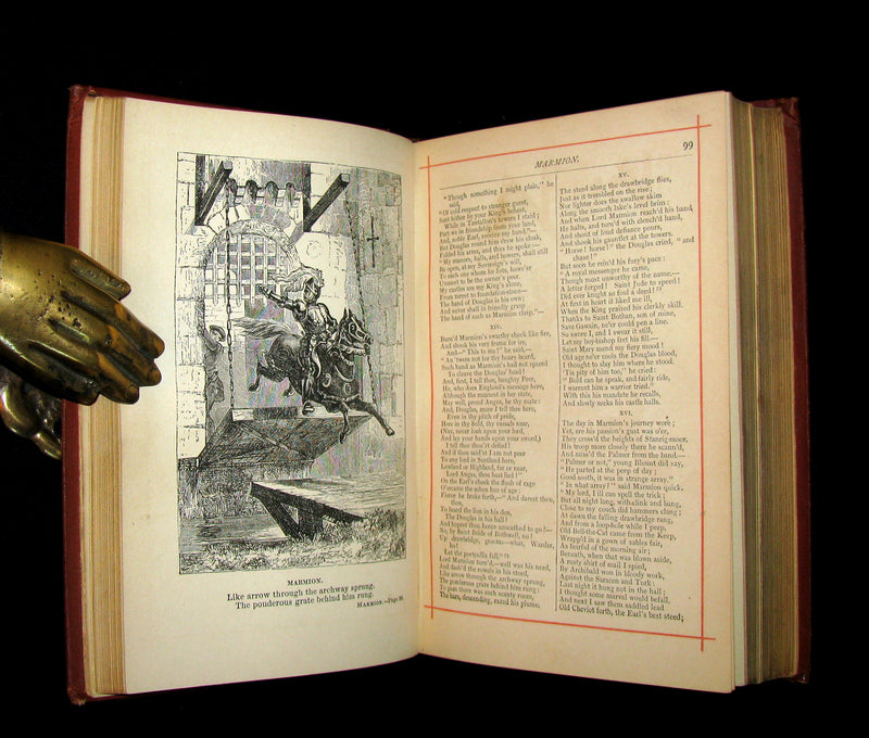 1880 Rare Book ~  The Poetical Works of Sir Walter Scott Illustrated.