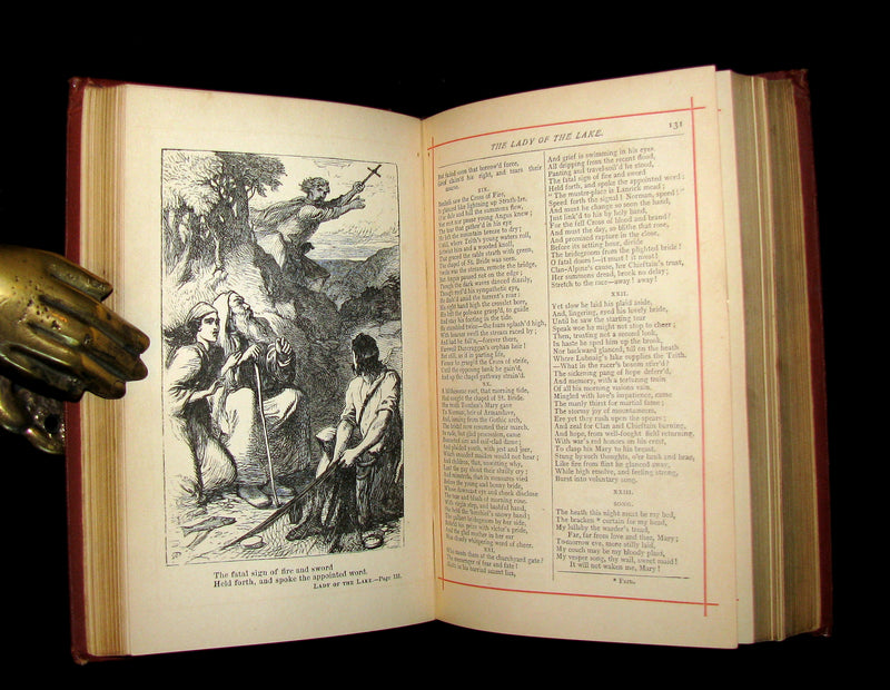 1880 Rare Book ~  The Poetical Works of Sir Walter Scott Illustrated.