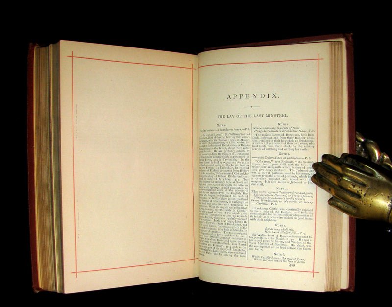 1880 Rare Book ~  The Poetical Works of Sir Walter Scott Illustrated.