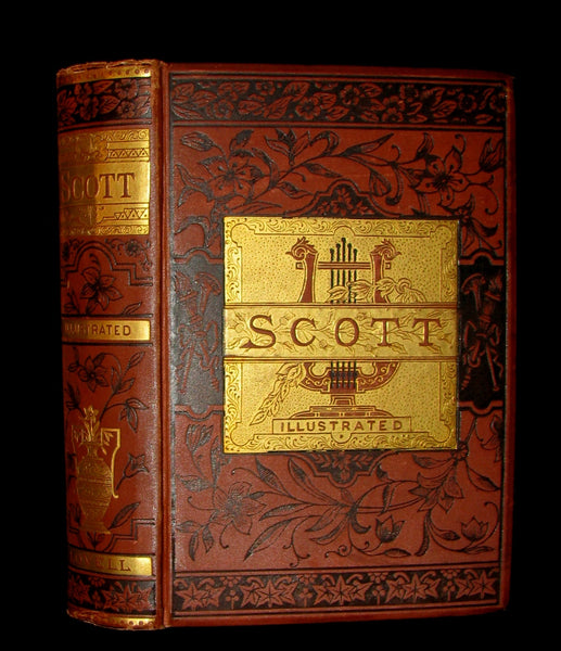 1880 Rare Book ~  The Poetical Works of Sir Walter Scott Illustrated.