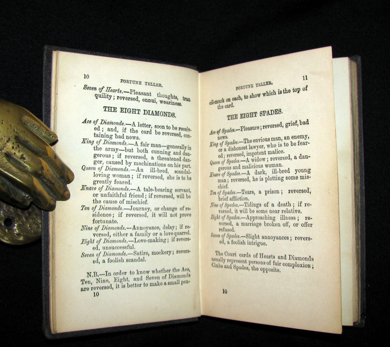 1870 Scarce Book - Fortune-Telling by Cards and Fortune-Telling Dream-Book.