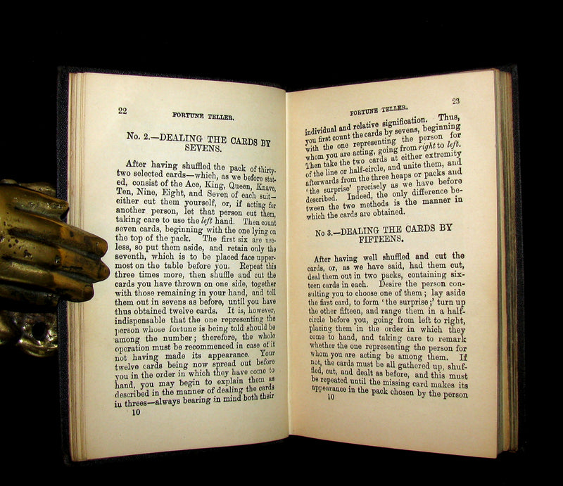 1870 Scarce Book - Fortune-Telling by Cards and Fortune-Telling Dream-Book.