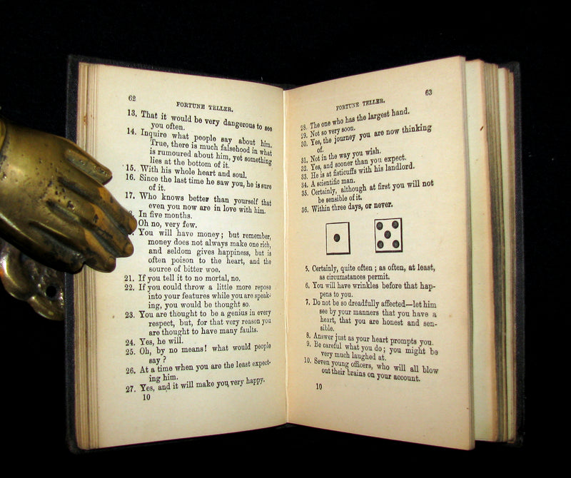1870 Scarce Book - Fortune-Telling by Cards and Fortune-Telling Dream-Book.
