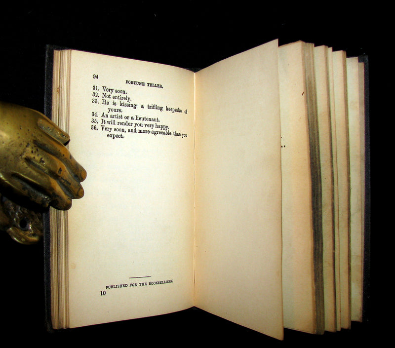1870 Scarce Book - Fortune-Telling by Cards and Fortune-Telling Dream-Book.