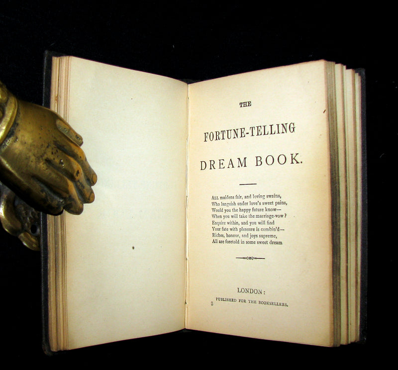 1870 Scarce Book - Fortune-Telling by Cards and Fortune-Telling Dream-Book.