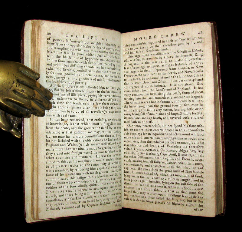 1788 Scarce Book - Life And Adventures Of Bampfylde-Moore Carew, Gypsies, America, Cant Language.