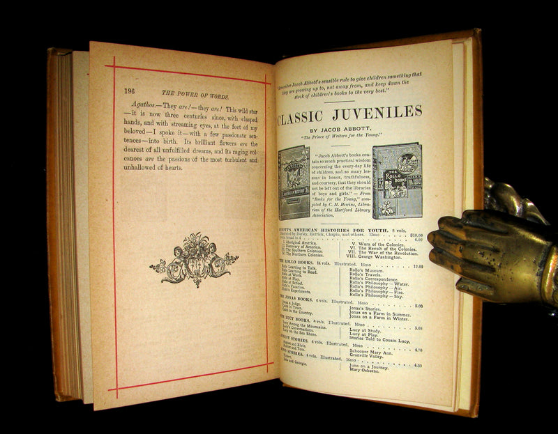 1882 Rare Victorian Book - Poems by Edgar Allan POE with Memoir (The Raven, Lenore, Ulalume, ...)