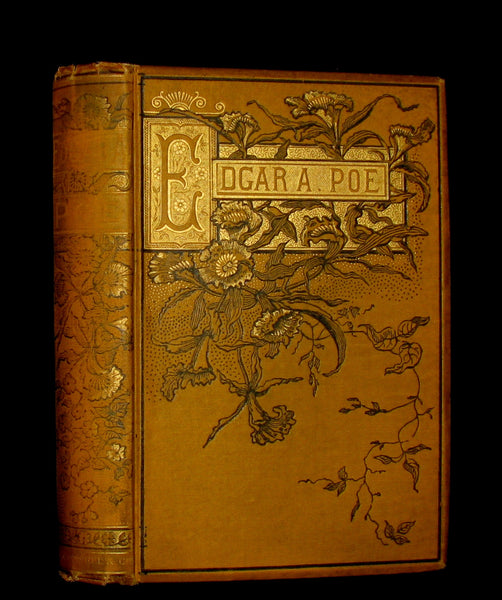1882 Rare Victorian Book - Poems by Edgar Allan POE with Memoir (The Raven, Lenore, Ulalume, ...)