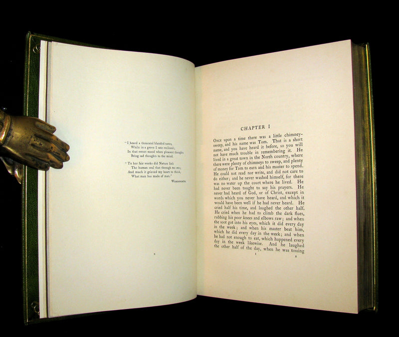 1909 Bayntun-Riviere Binding - Water-Babies Fairy Tale for a Land-Baby Illustrated by Warwick Goble. 1stED.